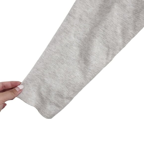 The Reset R Label Sweater Cardigan Medium Gray Open Front Longline Soft Long - Picture 5 of 11
